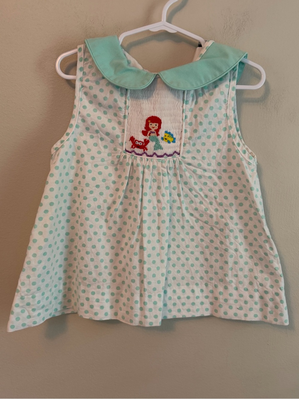 The Smocking Bug Smocked Little Mermaid Top
